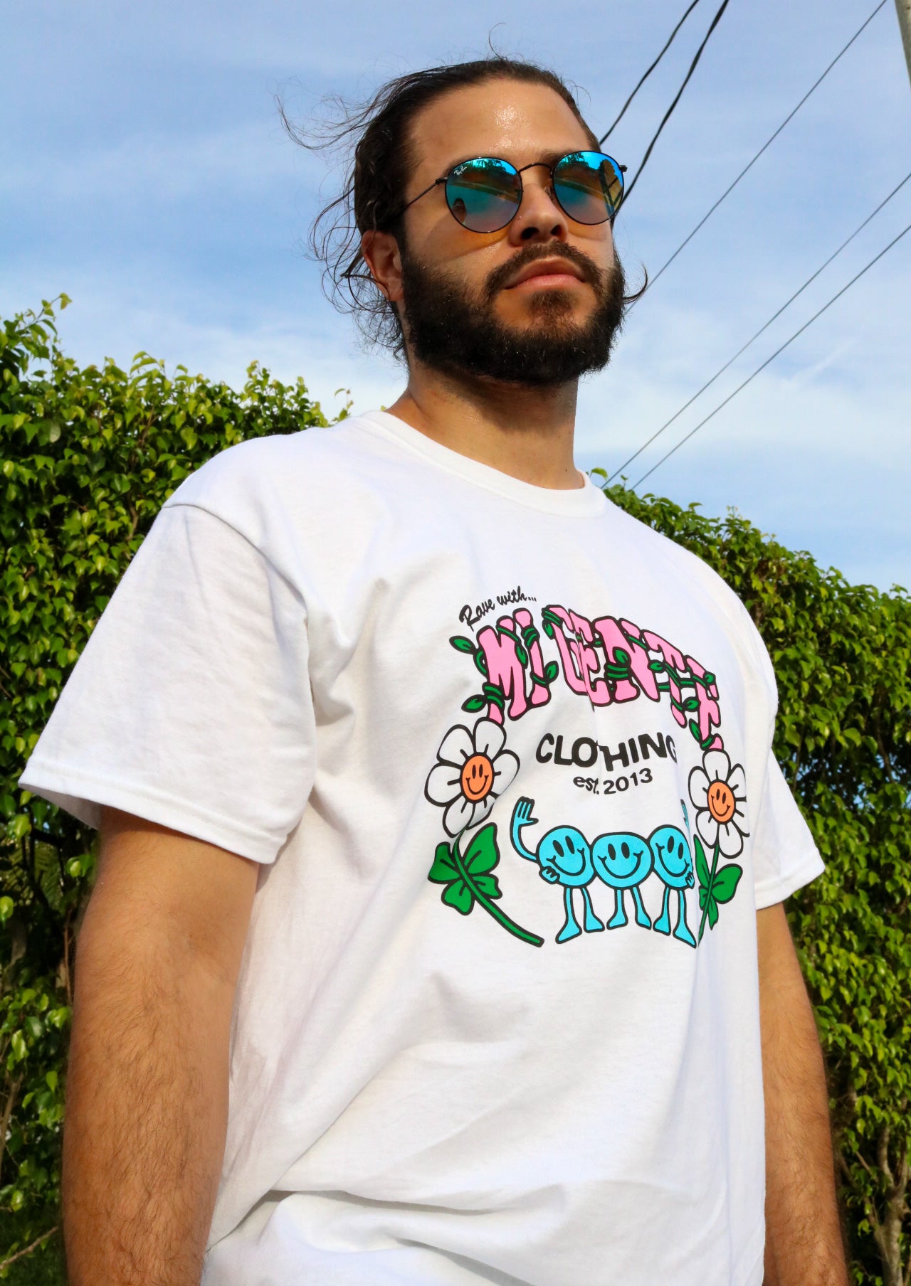 Smiley Daisy T-Shirt shirt Mi Gente Clothing   