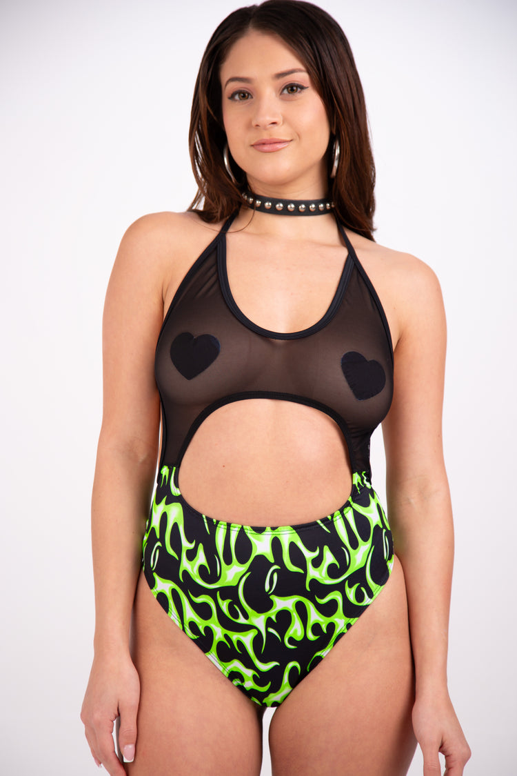 La Tortura Bodysuit - Neon Ibiza Bodysuit Mi Gente Clothing   