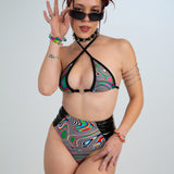 Curiosa Panel High Waist Bottom (FINAL SALE) bottom Mi Gente Clothing   