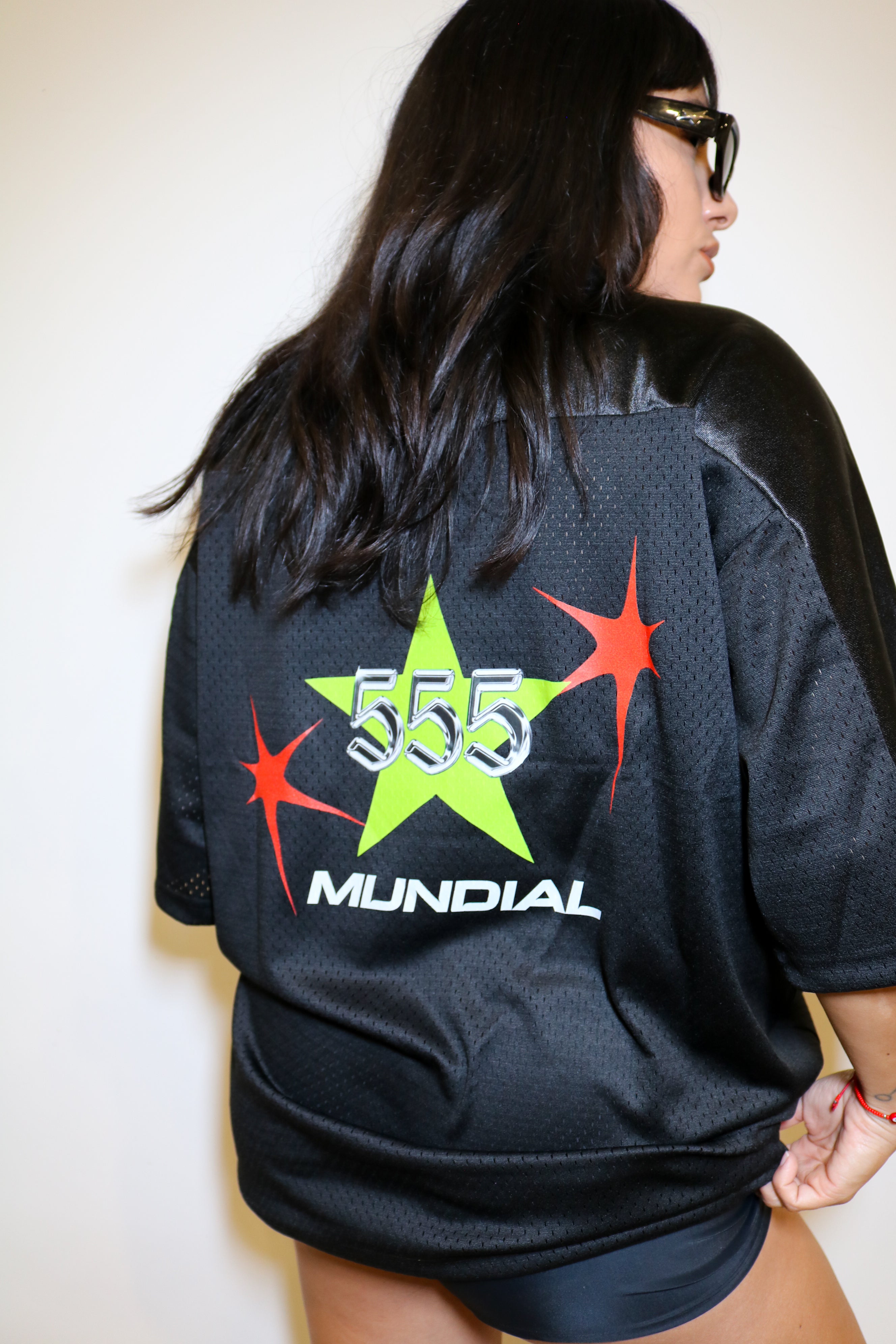 555 Mundial Soccer Jersey - Mi Gente Futbol Oversized Graphic Tee tops Mi Gente Clothing