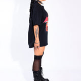 Afterhours Club Gente T-Shirt – back detail – oversized graphic tee