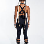 Black Cut Out Capris Bottoms Mi Gente Clothing
