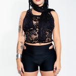 Black Lace Scarf scarf Mi Gente Clothing