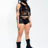 Black Lace Scarf scarf Mi Gente Clothing