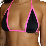 Black Pink Micro Bikini Top  Mi Gente Clothing   