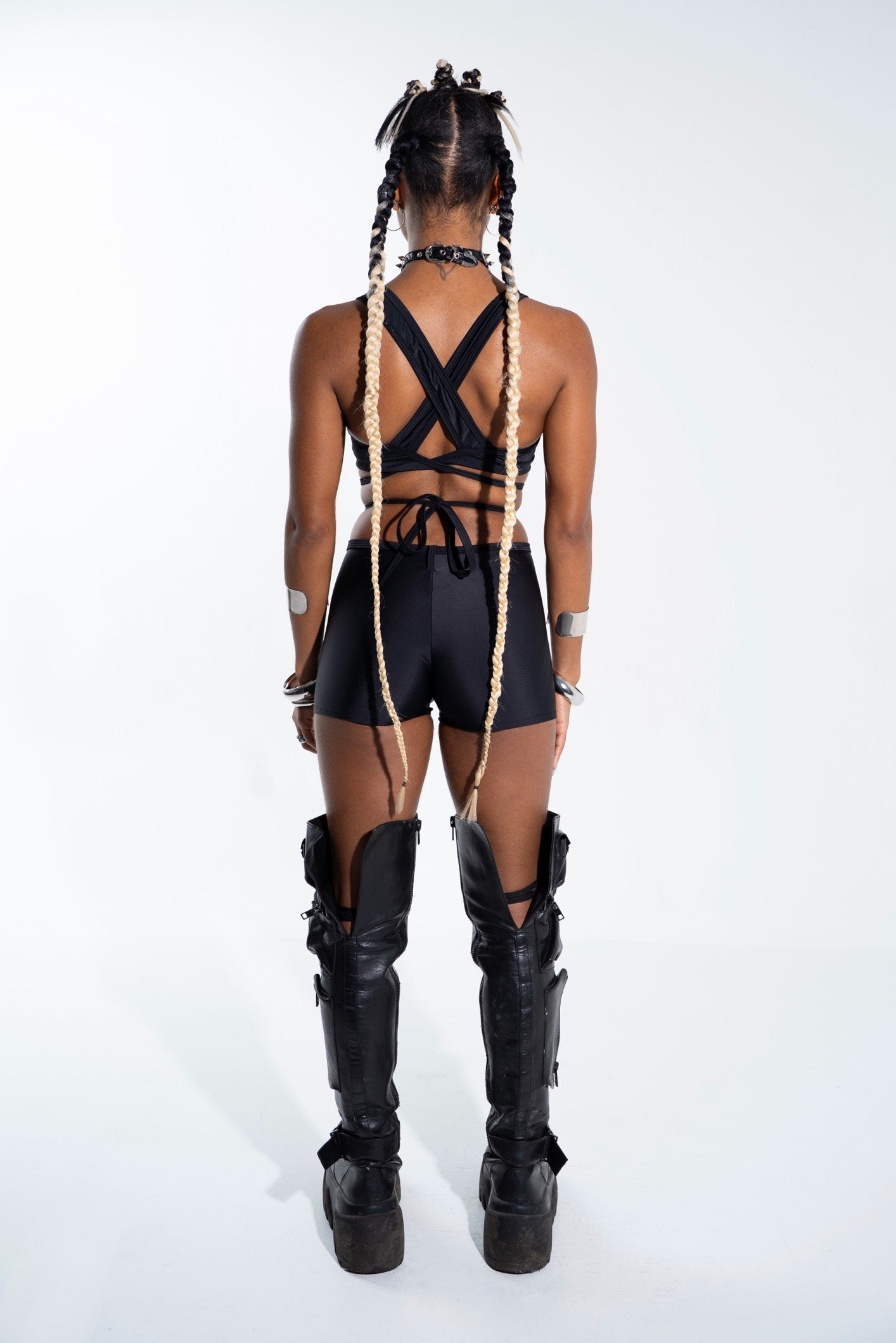 Black Wrap Around Top tops Mi Gente Clothing