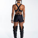 Black Pocket Midrise Shorts Bottoms Mi Gente Clothing