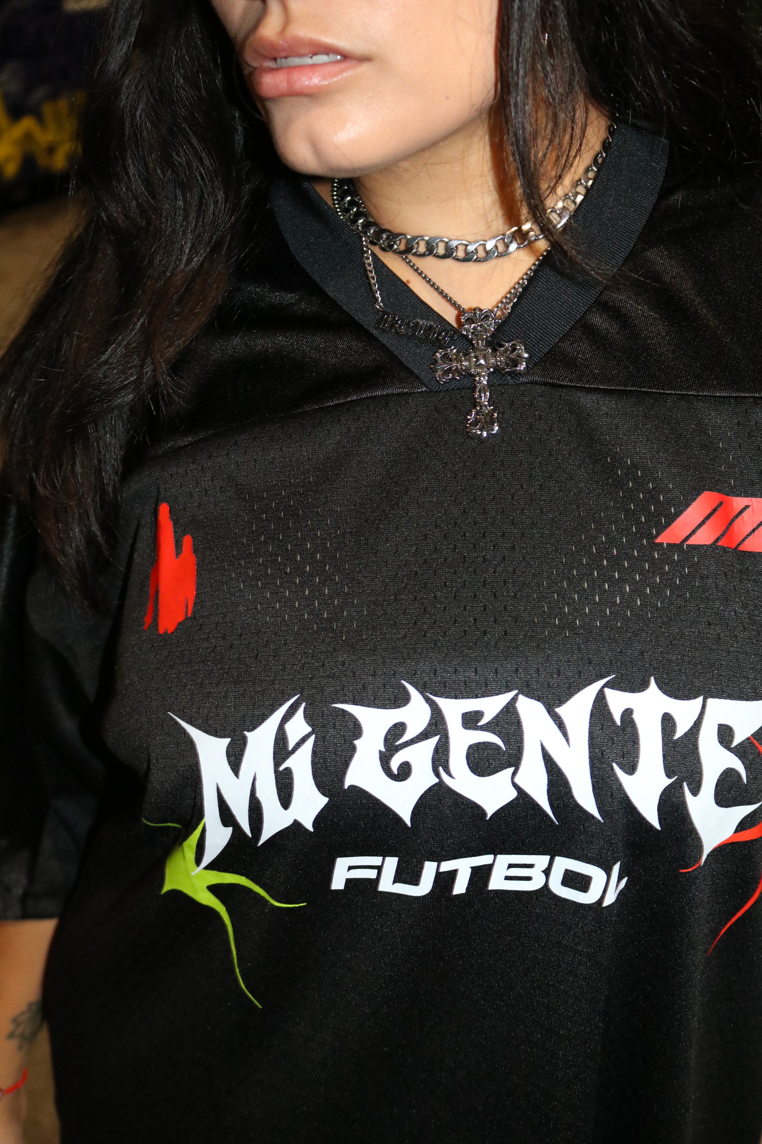 555 Mundial Soccer Jersey - Mi Gente Futbol Oversized Graphic Tee tops Mi Gente Clothing