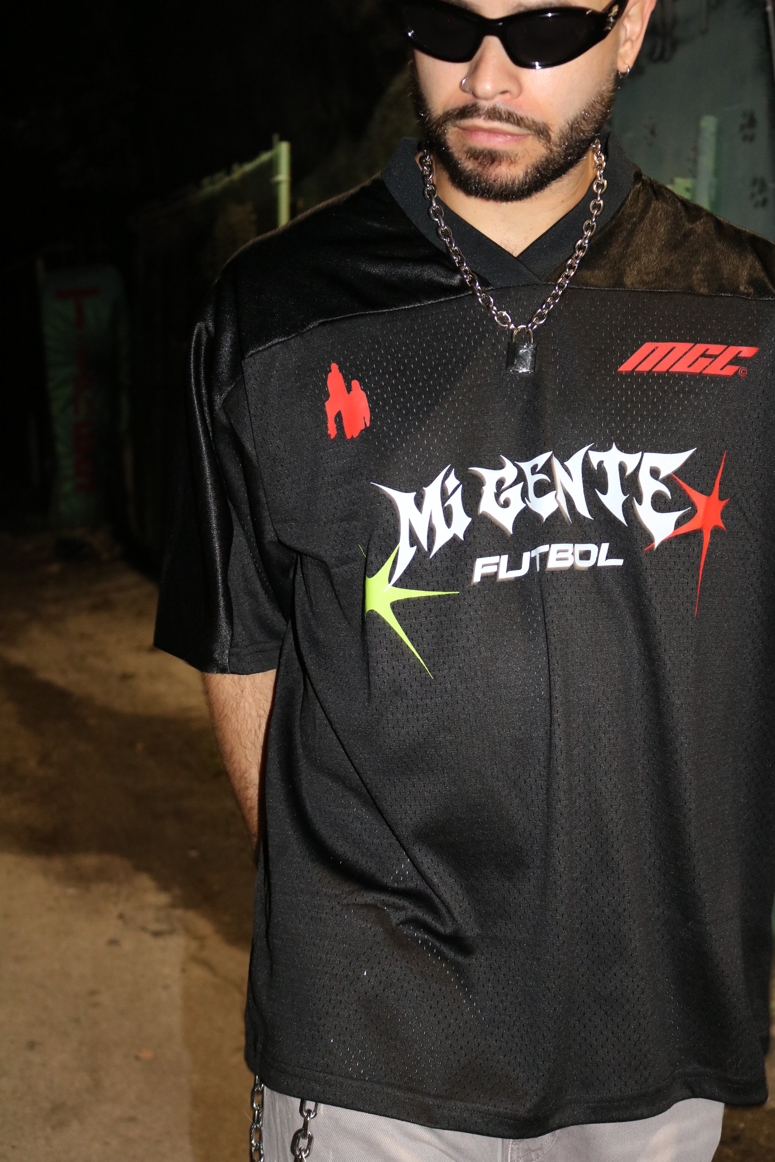 555 Mundial Soccer Jersey - Mi Gente Futbol Oversized Graphic Tee tops Mi Gente Clothing