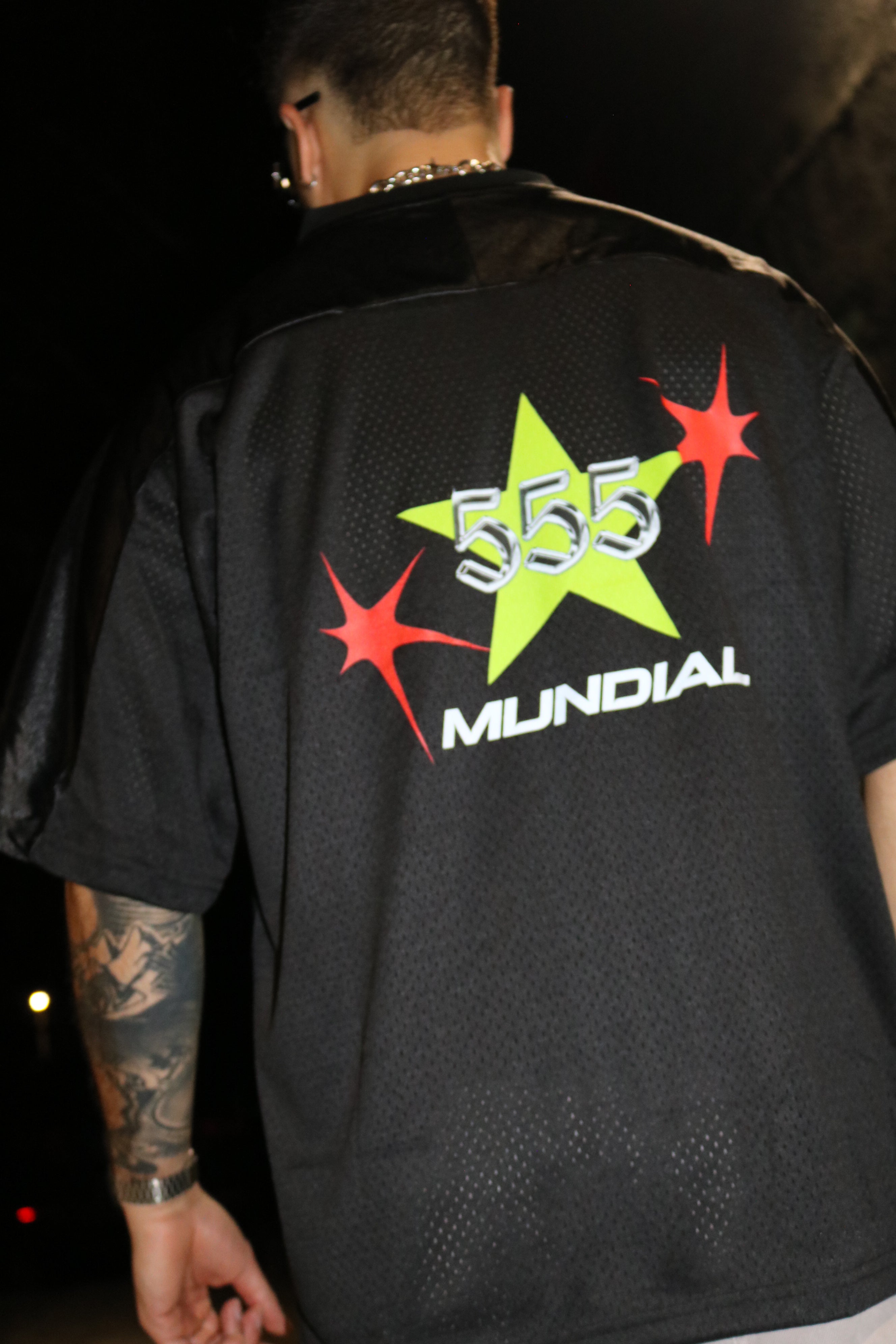555 Mundial Soccer Jersey - Mi Gente Futbol Oversized Graphic Tee tops Mi Gente Clothing
