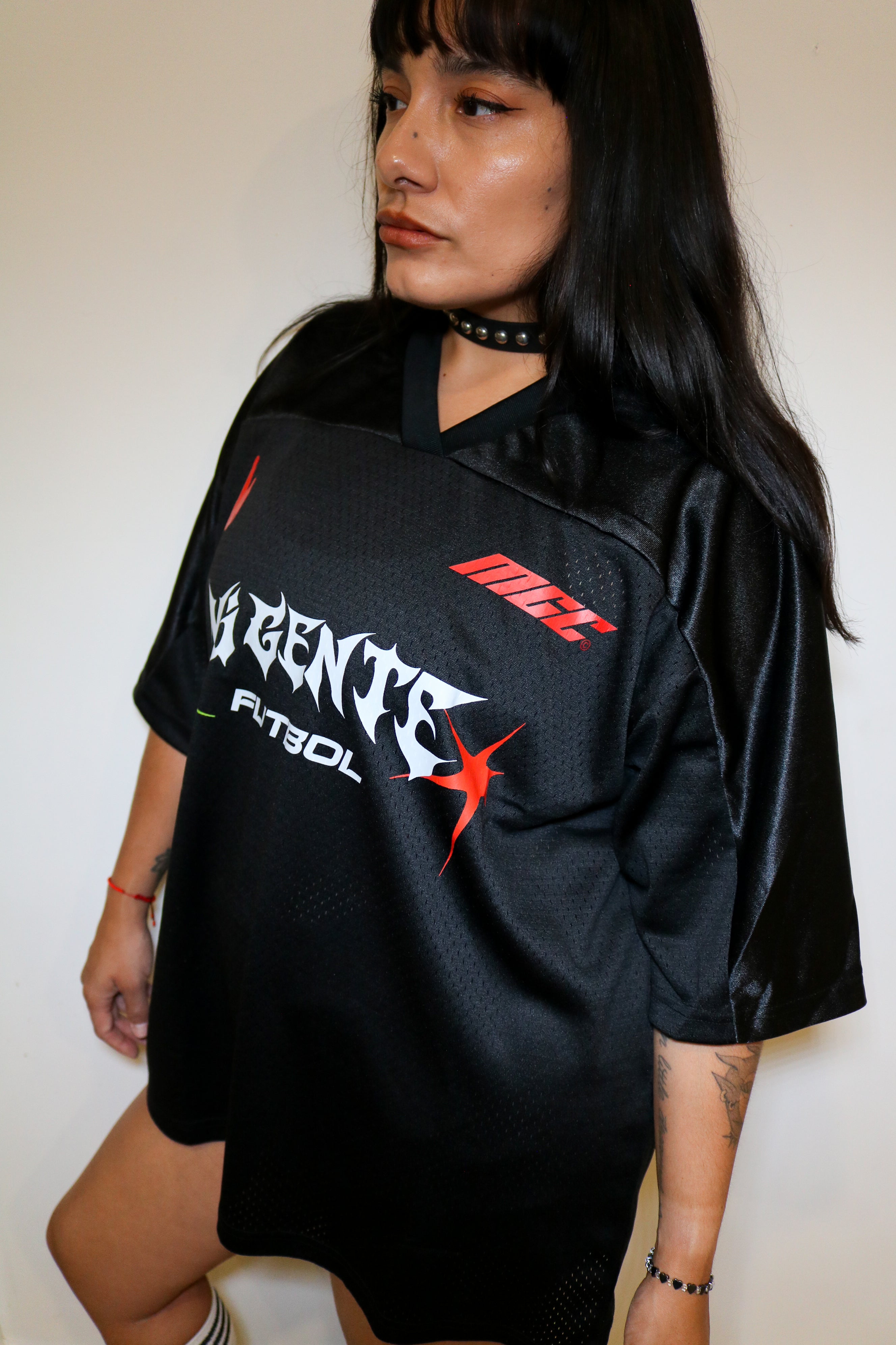 555 Mundial Soccer Jersey - Mi Gente Futbol Oversized Graphic Tee tops Mi Gente Clothing