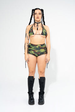 Micro Bikini Top - Camo Bikini Top Mi Gente Clothing