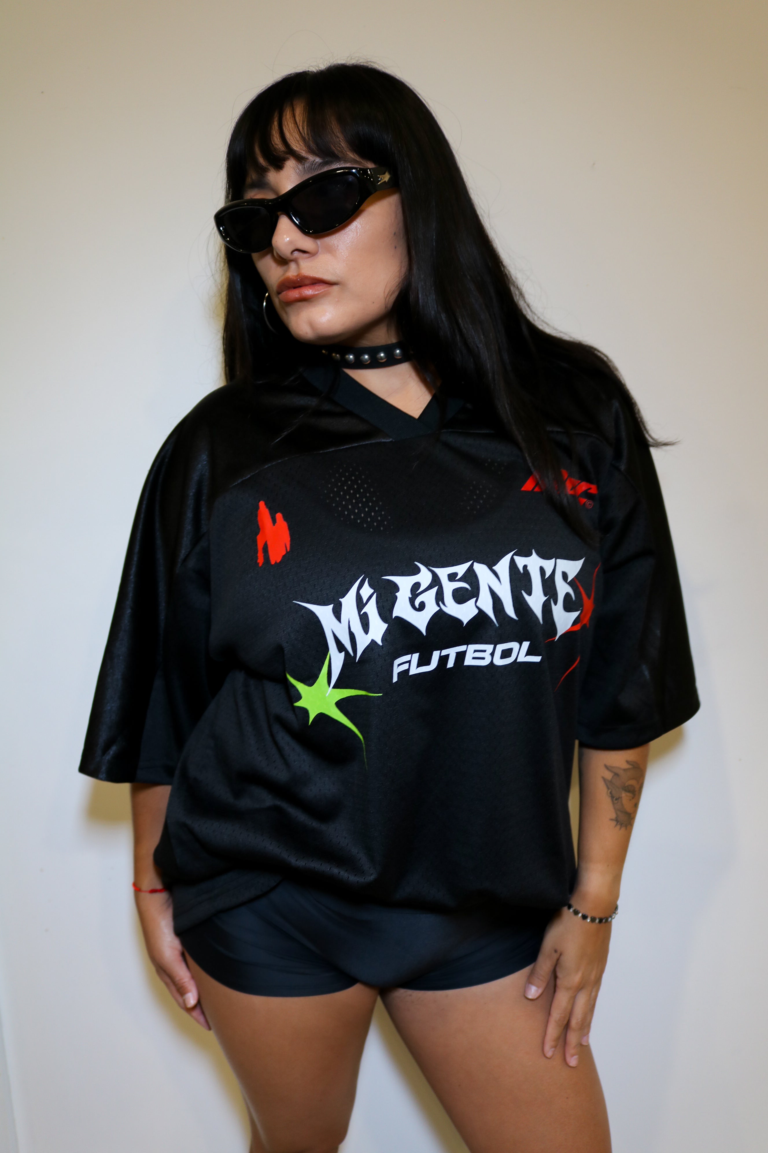 555 Mundial Soccer Jersey - Mi Gente Futbol Oversized Graphic Tee tops Mi Gente Clothing