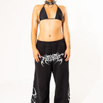 Black Noise Baggy Sweat Pants Sweat Pants Mi Gente Clothing