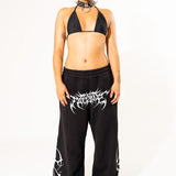 Black Noise Baggy Sweat Pants Sweat Pants Mi Gente Clothing