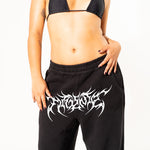 Black Noise Baggy Sweat Pants Sweat Pants Mi Gente Clothing