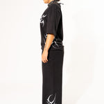 Black Noise Baggy Sweat Pants Sweat Pants Mi Gente Clothing