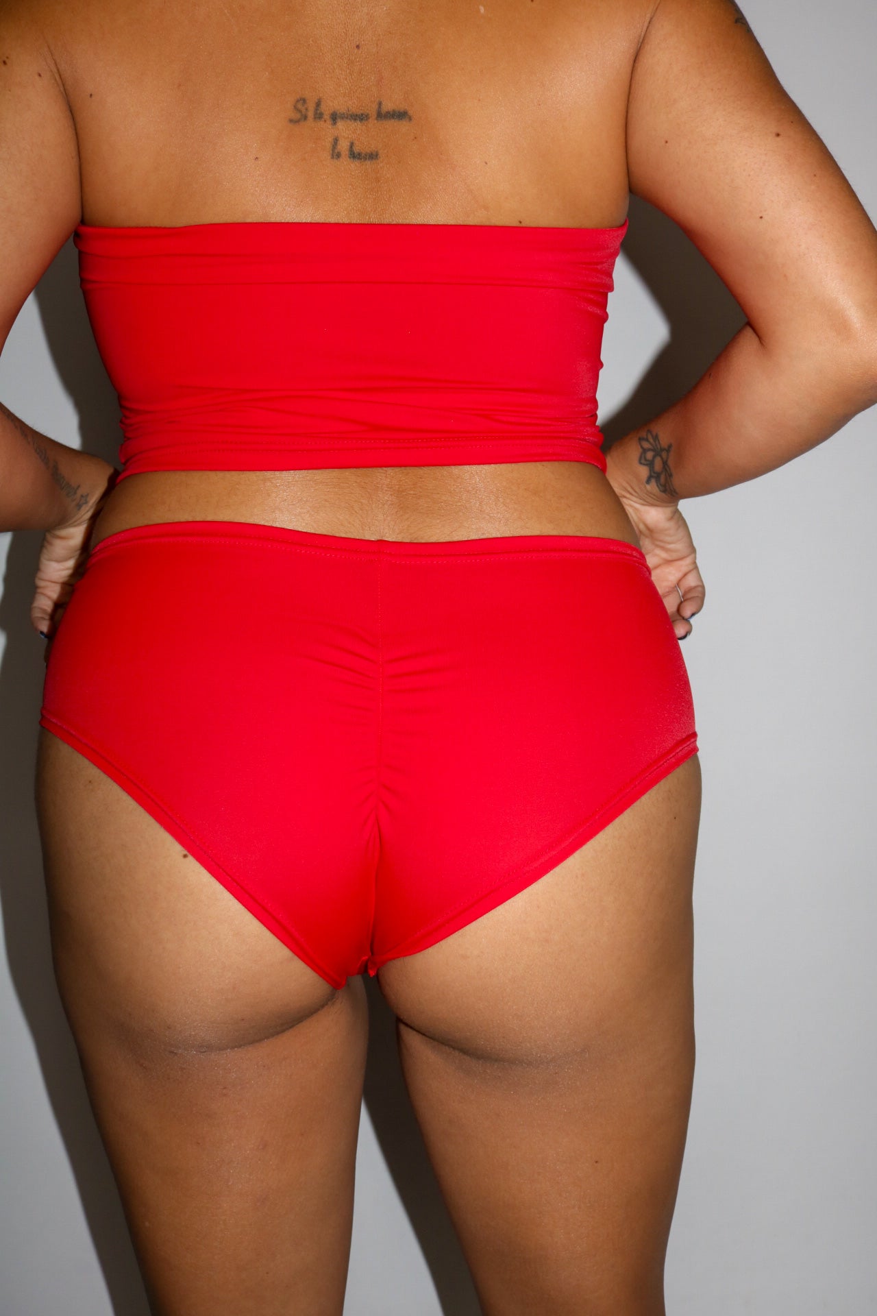 Red Low Rise Bottoms bottom Mi Gente Clothing   
