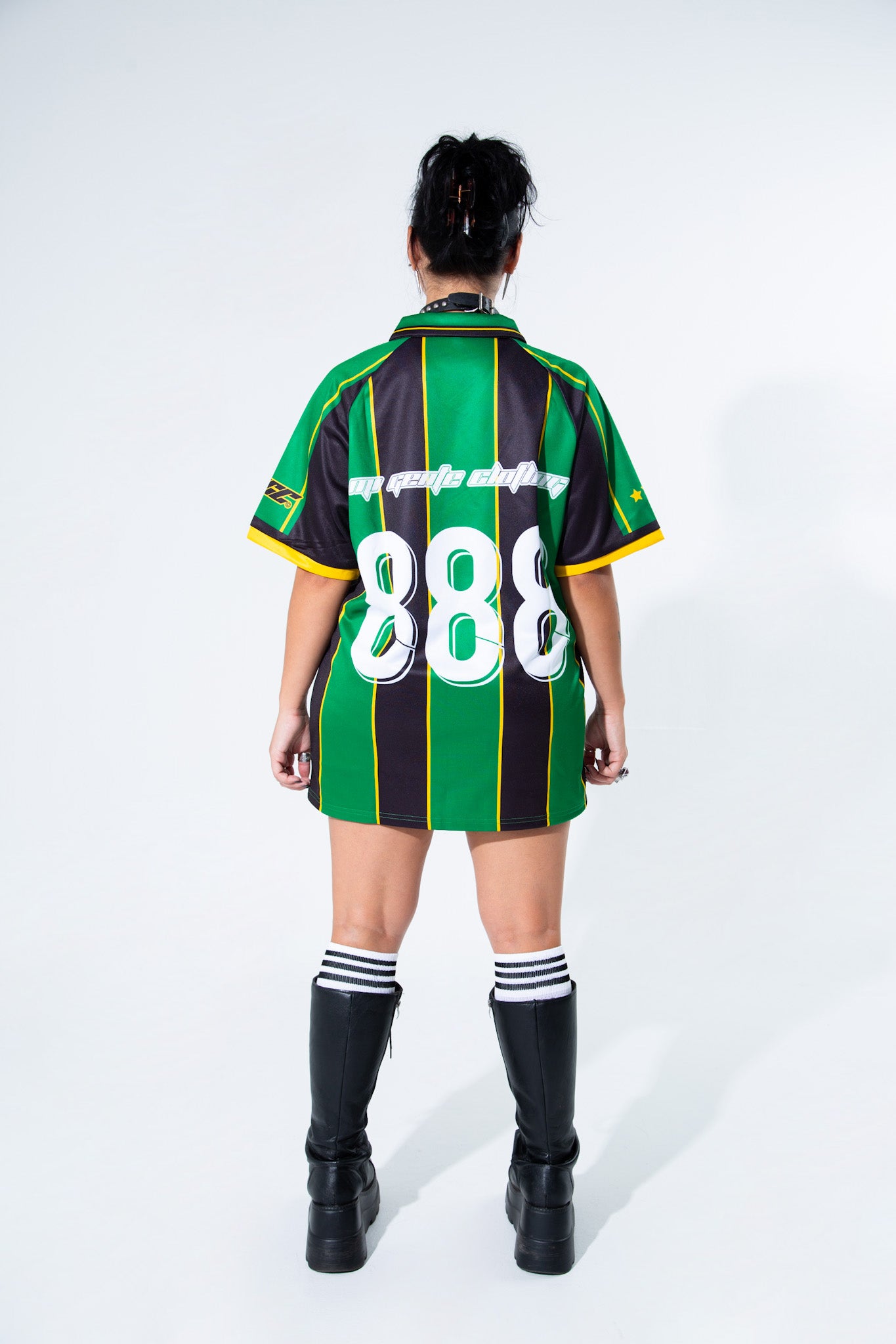 Mi Gente FC Green 888 Soccer Jersey Soccer Jersey Mi Gente Clothing   