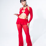 Blood Red Obscure Bodysuit Bodysuit Mi Gente Clothing   