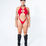 Blood Red Obscure Bodysuit Bodysuit Mi Gente Clothing   