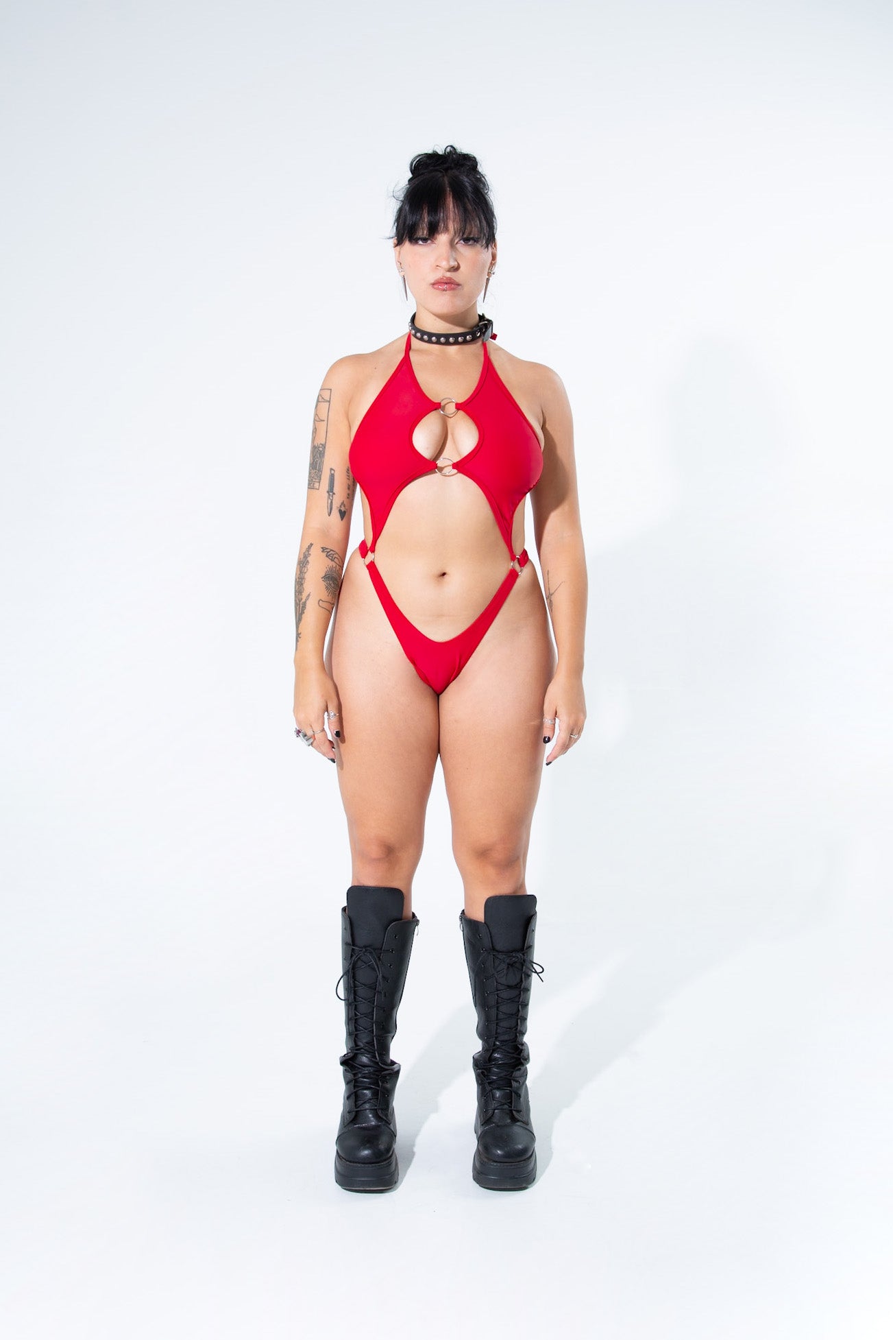 Blood Red Obscure Bodysuit Bodysuit Mi Gente Clothing   