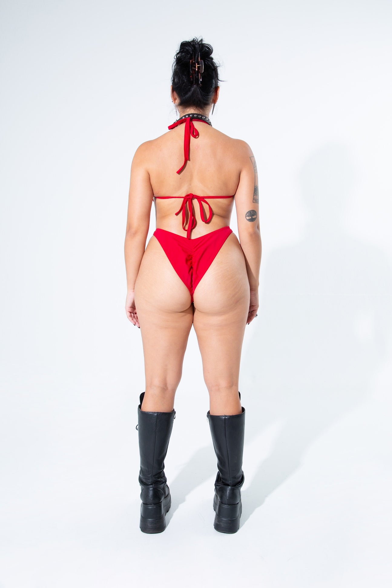 Blood Red Obscure Bodysuit Bodysuit Mi Gente Clothing   