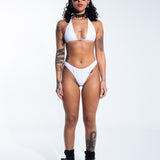 Thong Bottom - White Bottoms Mi Gente Clothing   