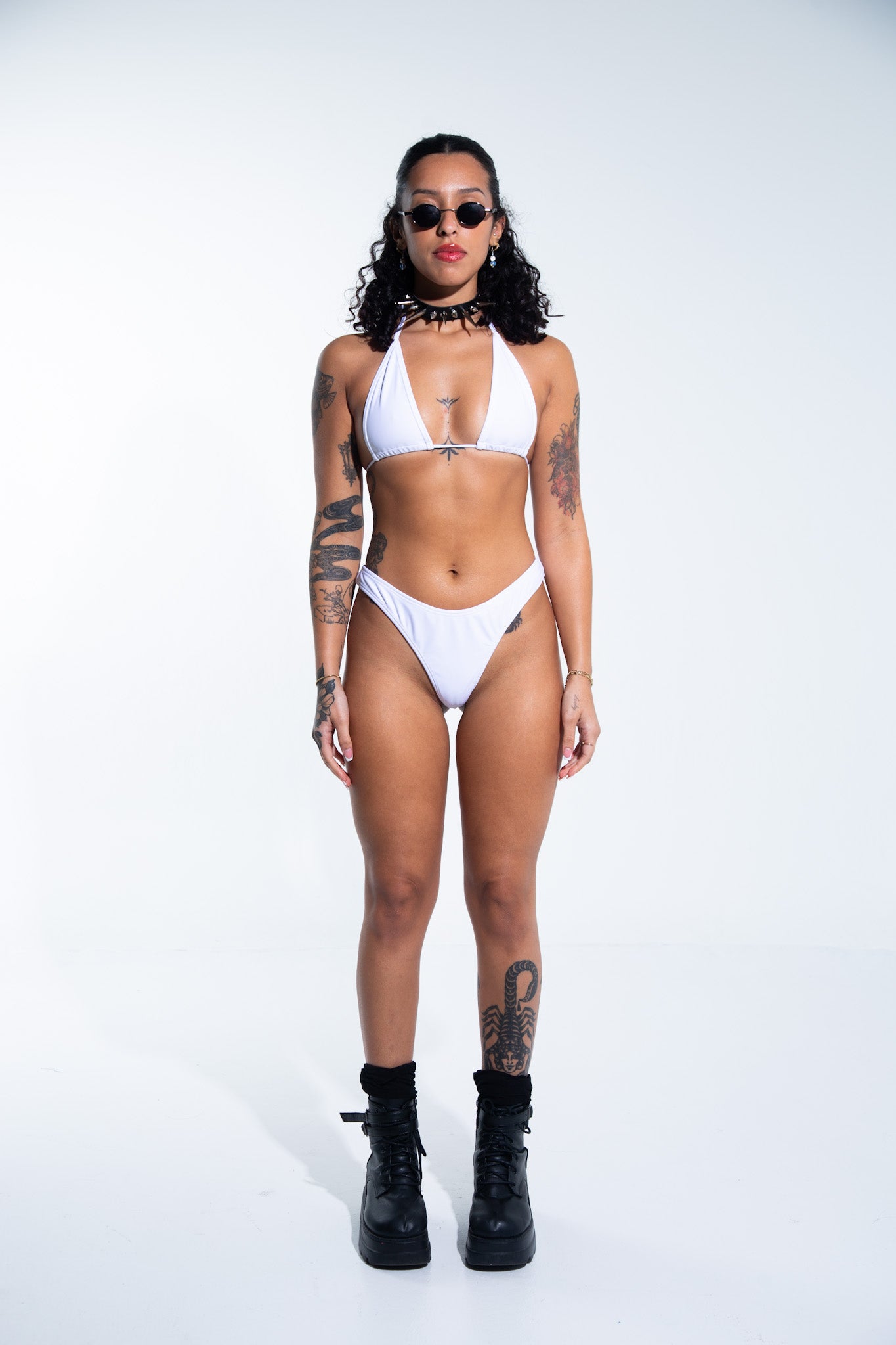 Thong Bottom - White Bottoms Mi Gente Clothing   