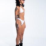 Thong Bottom - White Bottoms Mi Gente Clothing   