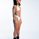 Thong Bottom - White Bottoms Mi Gente Clothing   