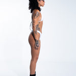 Thong Bottom - White Bottoms Mi Gente Clothing   