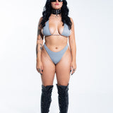 Thong Bottom - Gray Bottoms Mi Gente Clothing   