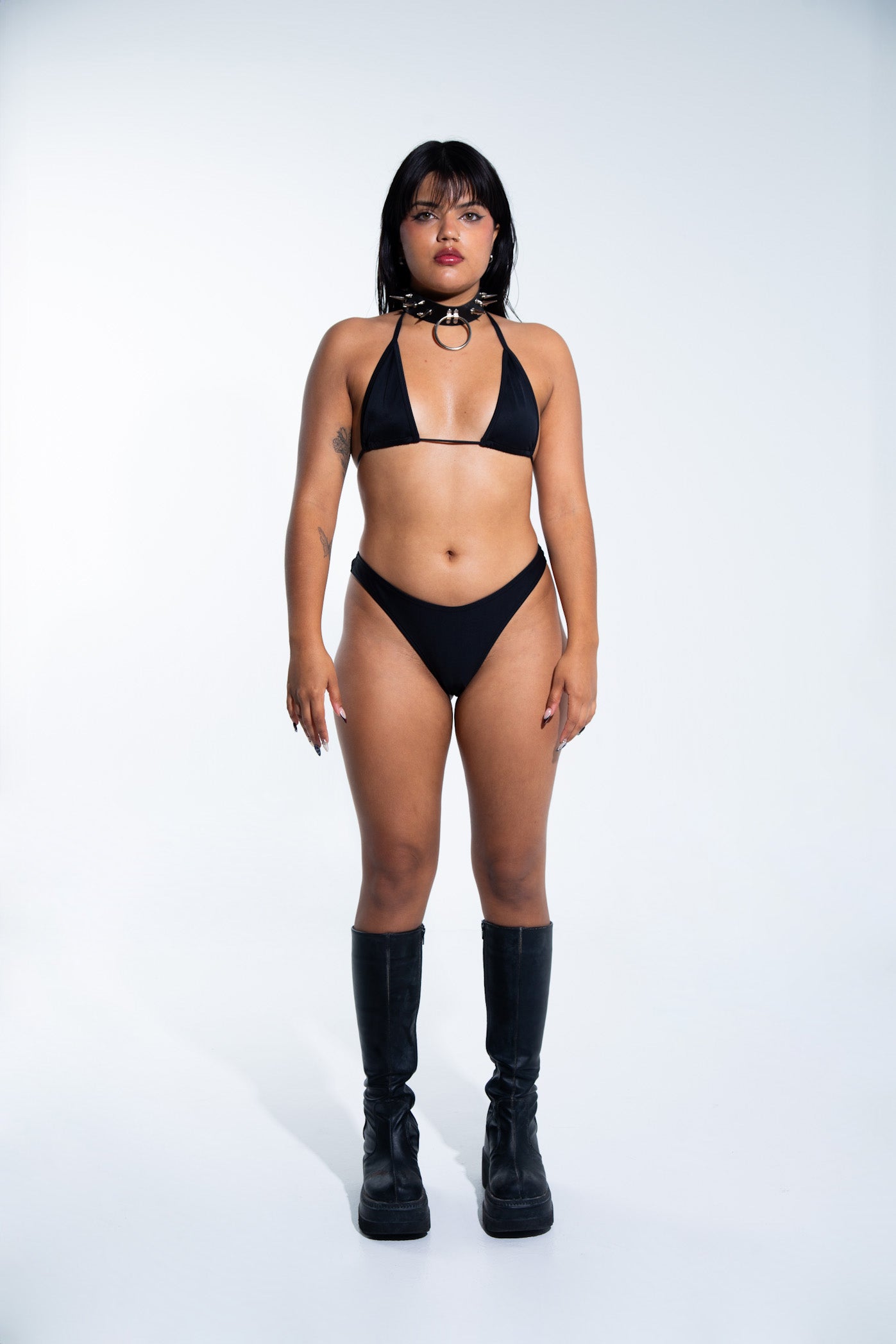 Micro Bikini Top - Black Bikini Top Mi Gente Clothing   