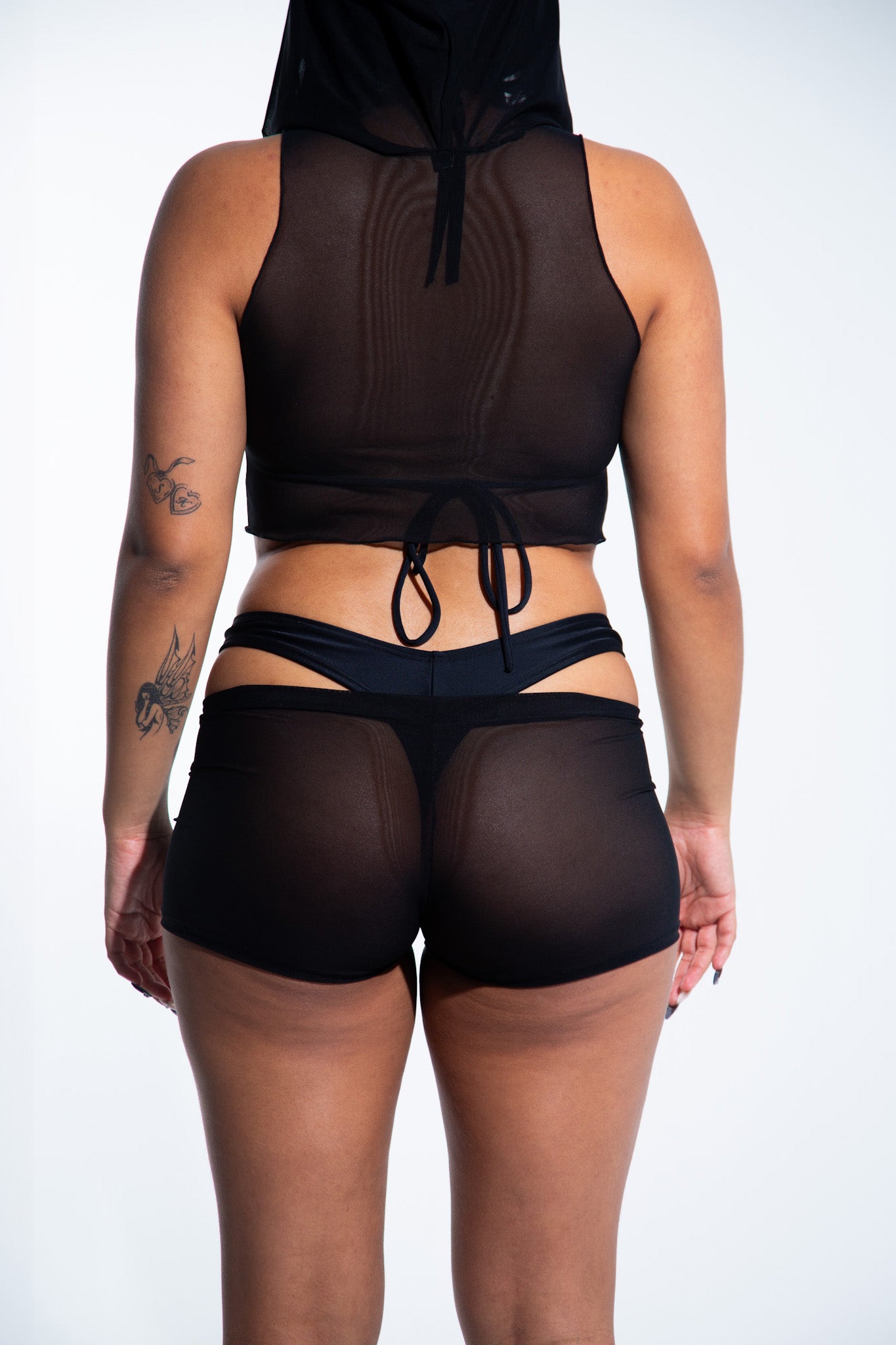 Thong Bottom - Black Bottoms Mi Gente Clothing   