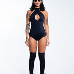 Element Playsuit - Black bodysuit Mi Gente Clothing   