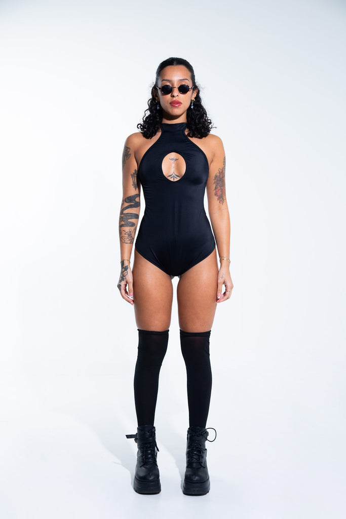 Element Playsuit - Black bodysuit Mi Gente Clothing   