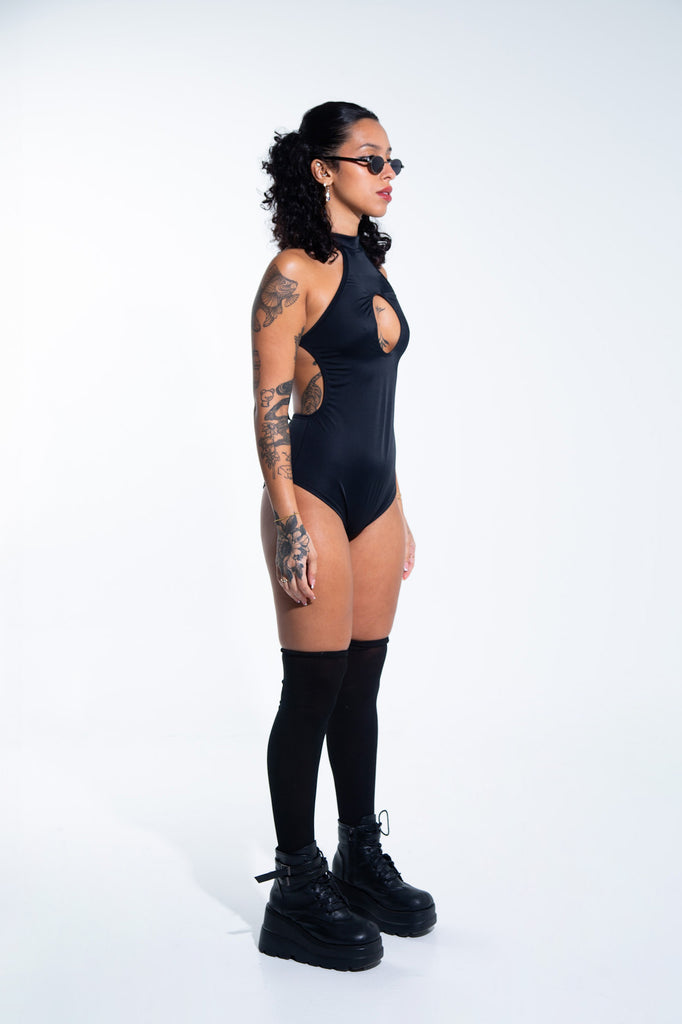 Element Playsuit - Black bodysuit Mi Gente Clothing   