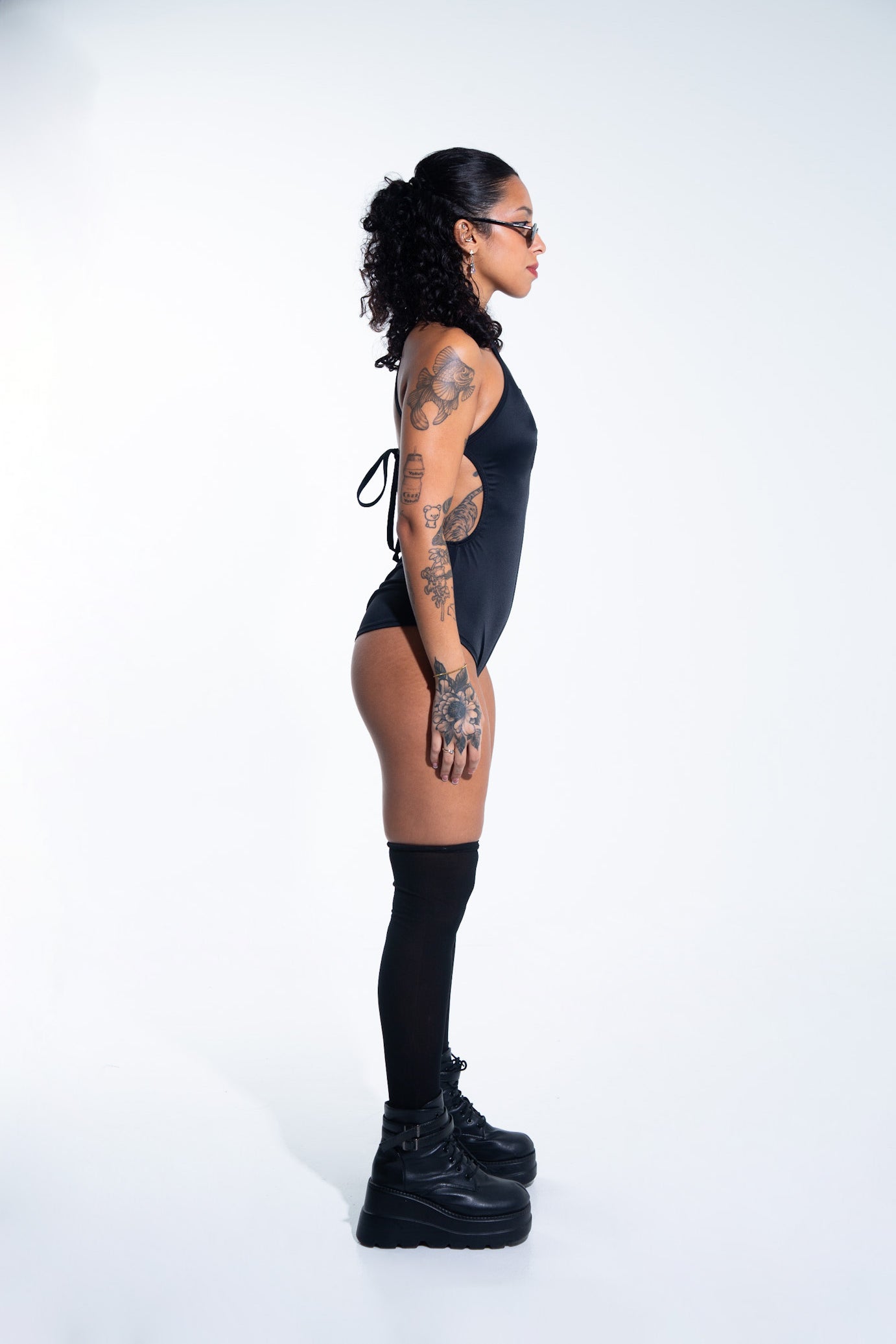 Element Playsuit - Black bodysuit Mi Gente Clothing   