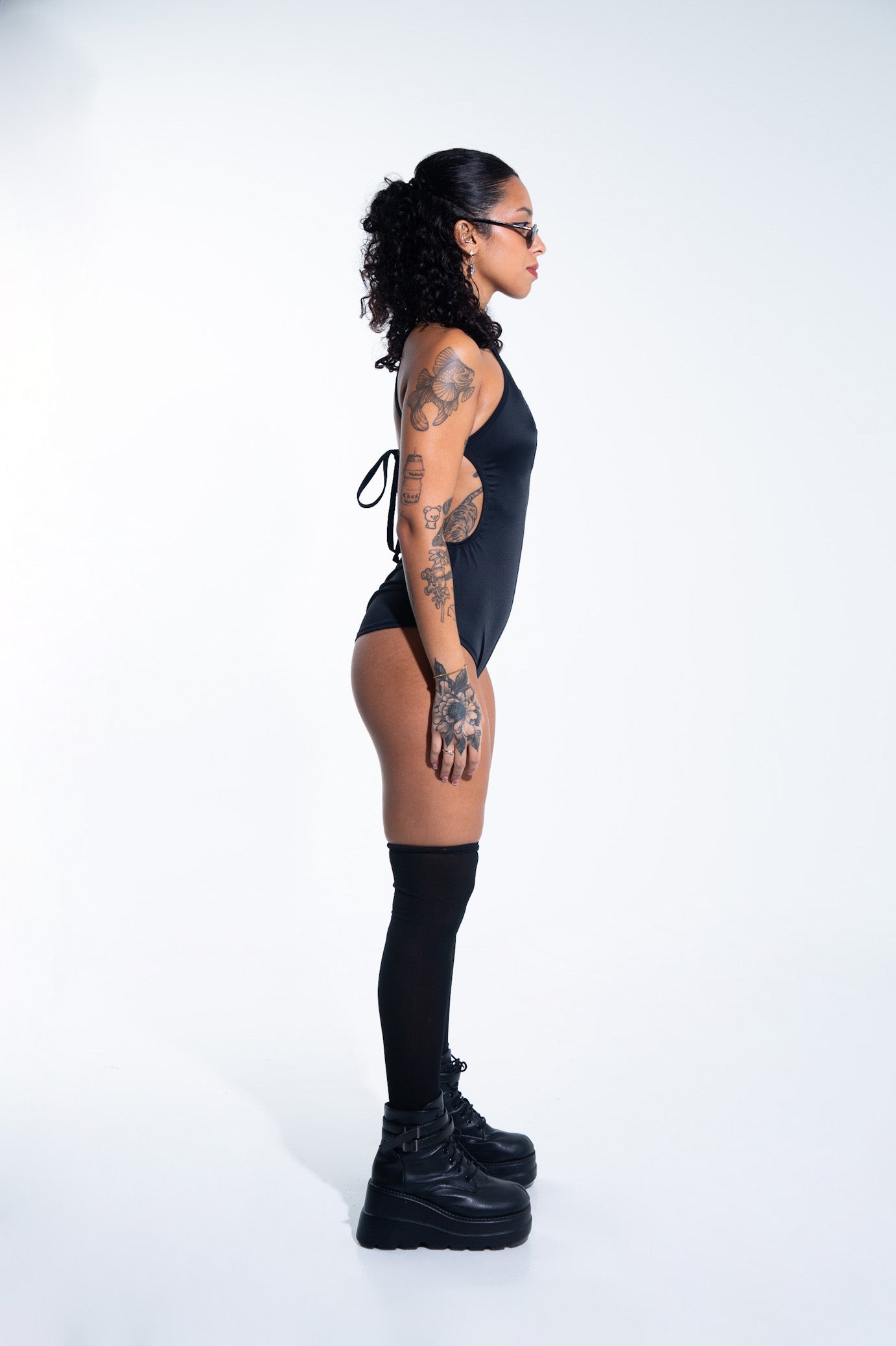 Element Playsuit - Black bodysuit Mi Gente Clothing   