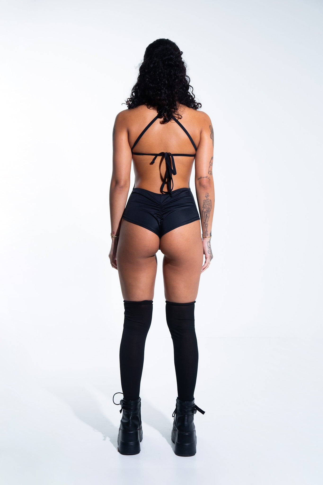 Element Playsuit - Black bodysuit Mi Gente Clothing   