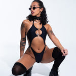 Black Obscure Bodysuit bodysuit Mi Gente Clothing   