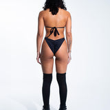 Black Obscure Bodysuit bodysuit Mi Gente Clothing   