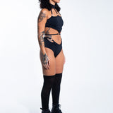 Groove Midrise Bottom - Black Bottoms Mi Gente Clothing   