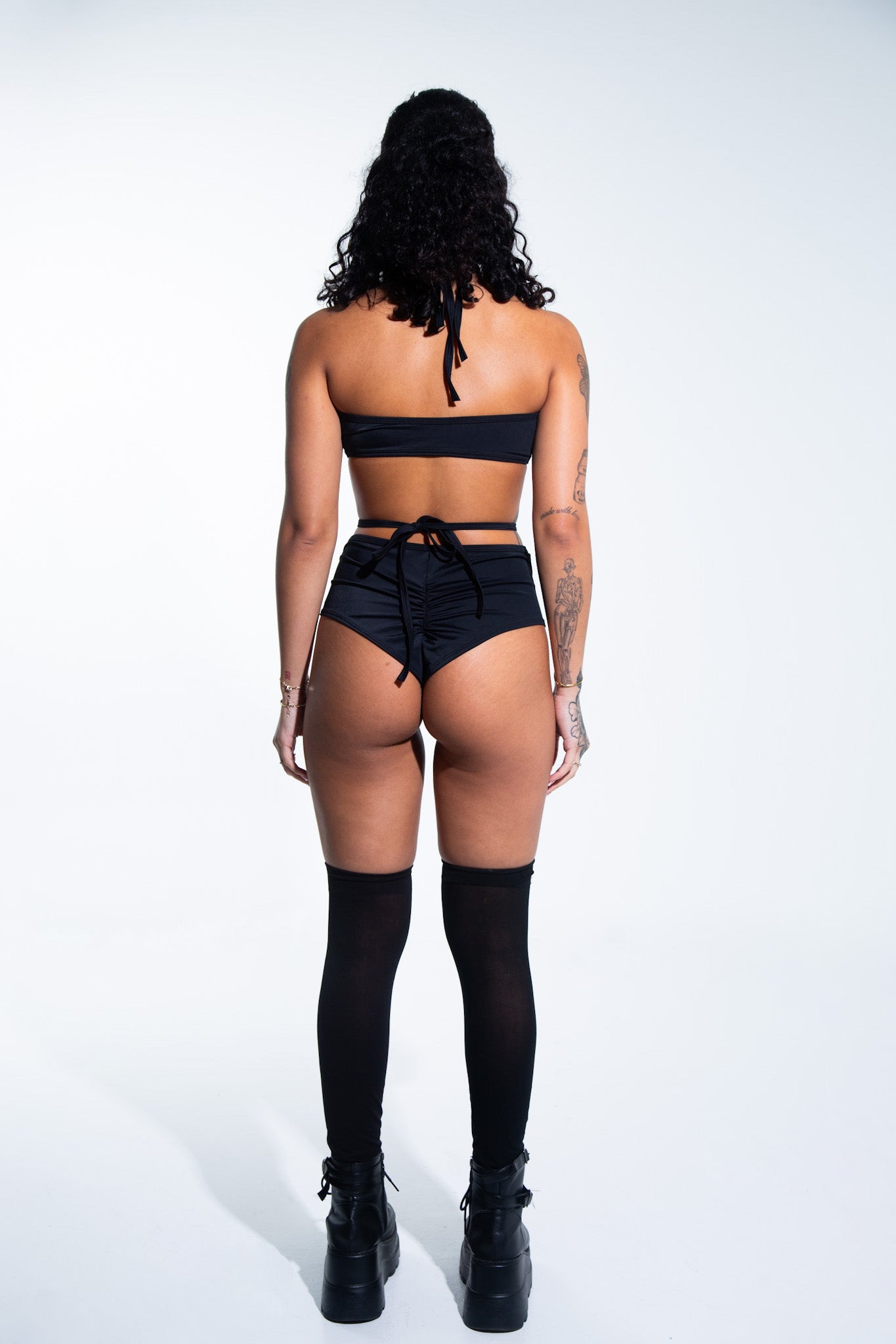 Groove Midrise Bottom - Black Bottoms Mi Gente Clothing   