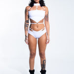 BPM Top - White crop top Mi Gente Clothing   