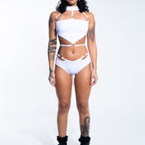 BPM Top - White crop top Mi Gente Clothing   