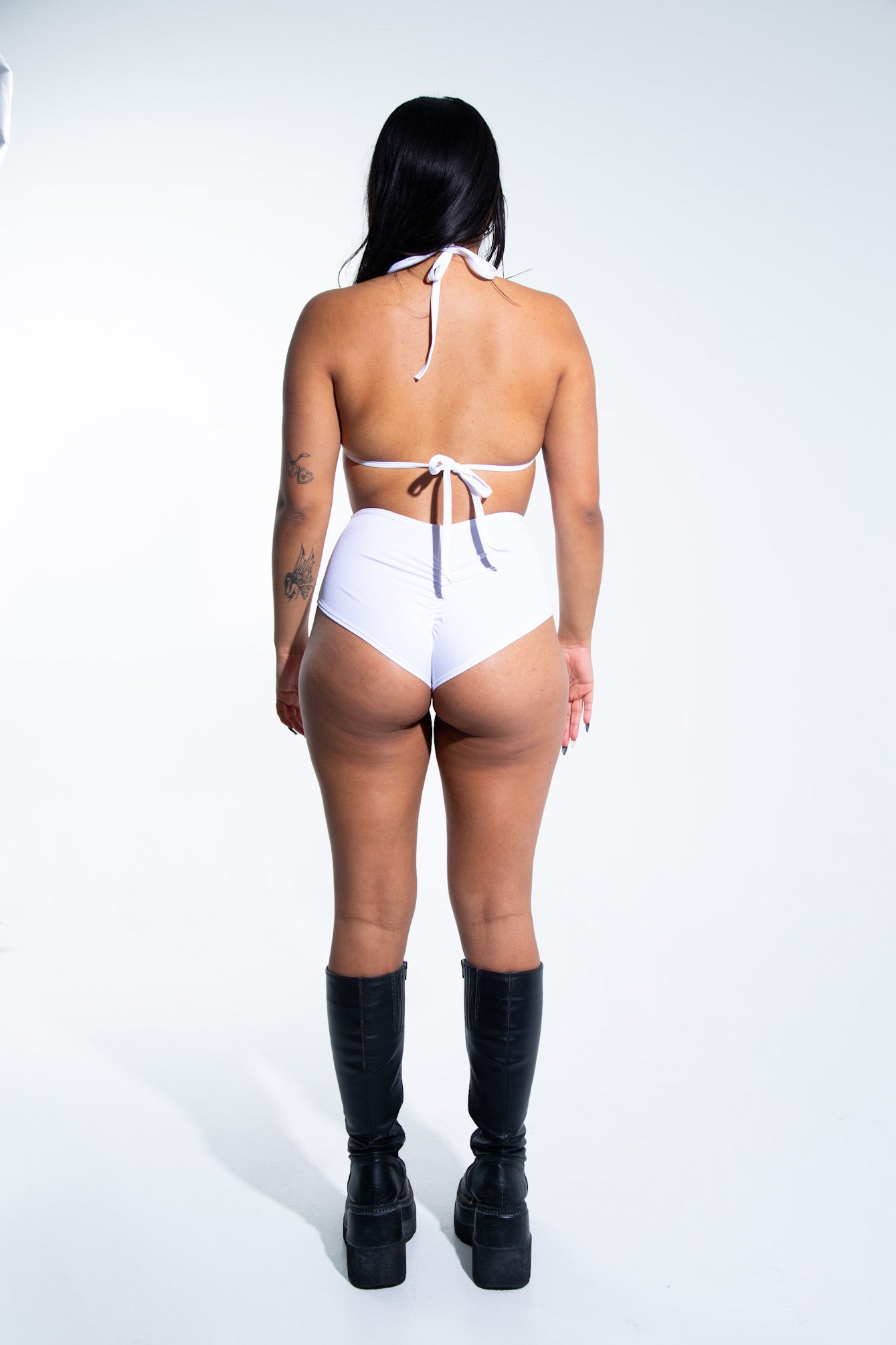 Element Playsuit - White bodysuit Mi Gente Clothing   