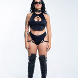 Tech Garter High Waist Bottom Bottoms Mi Gente Clothing   