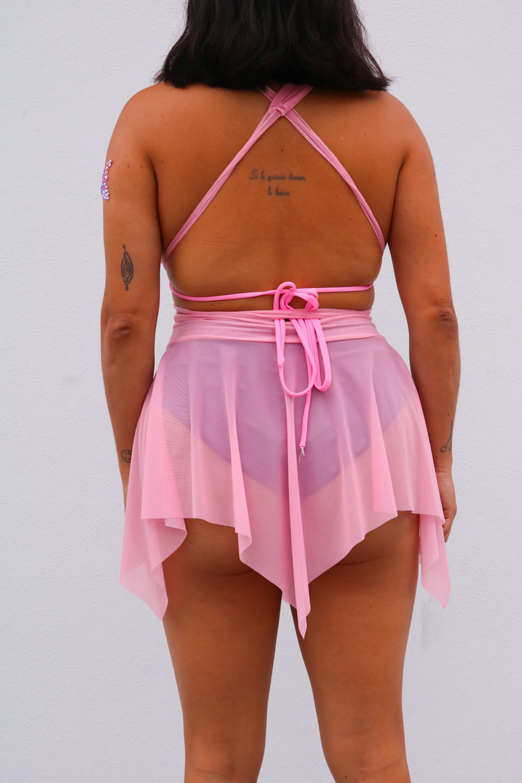 Baby Pink Mesh Fairy Skirt  Mi Gente Clothing   